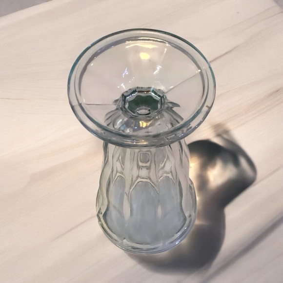 Vintage  Soda Fountain Glasses Sundae Ice Cream Parfait  7" Wavy Sides Set Of 2 - Picture 5 of 5